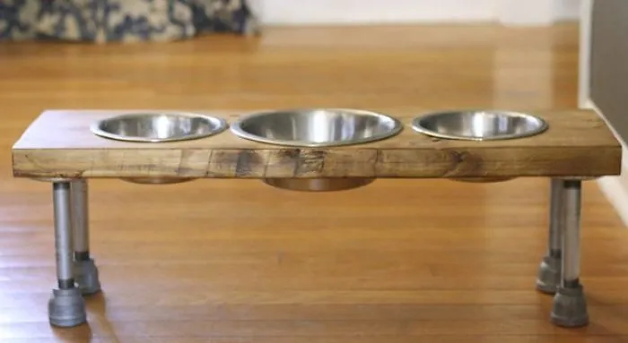 Easily Make An Elevated Dog Feeder