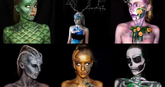 Cool Body Paintings By 16-year-old Artist
