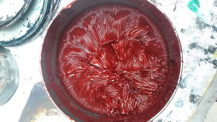 Dried  Top On Printing Ink Tin