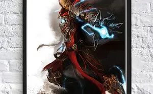 Iron Man Demon Style Art Home Poster