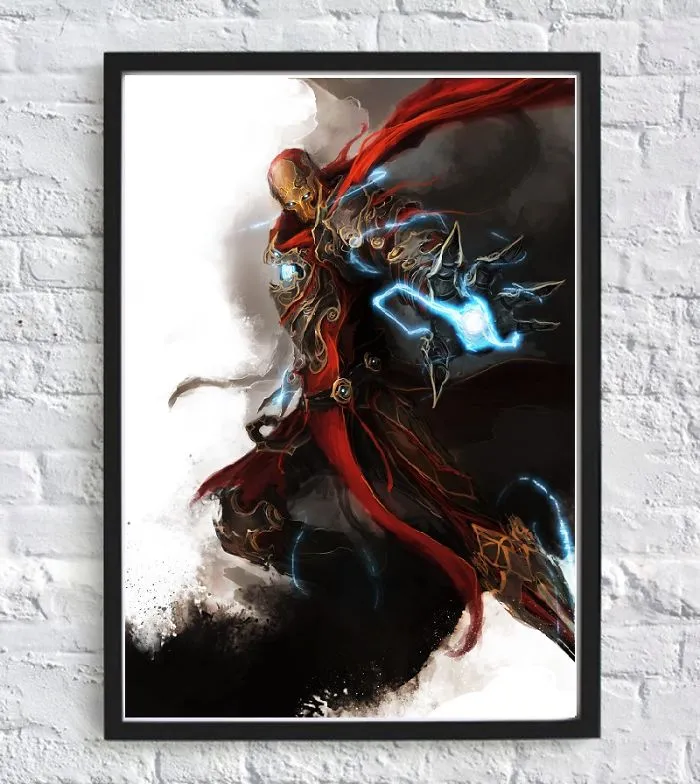 Iron Man Demon Style Art Home Poster