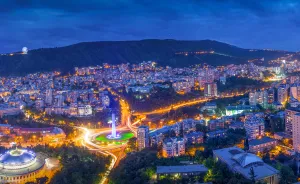 I Climbed To The 33rd Floor To Show You The Beauty Of A Night In Tbilisi