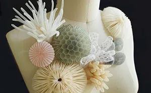Sea-Inspired Jewelry Made From Translucent Fabric By Japanese Artist