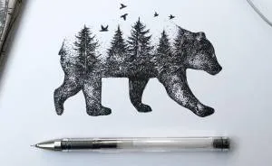 Nature Was My Kindergarten That Inspired These Black Pen Illustrations