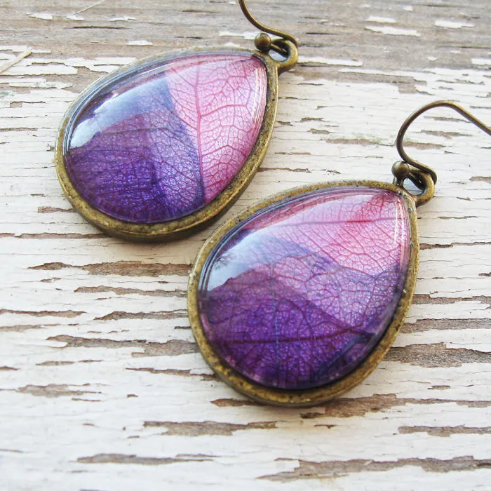 Botanical Pressed Flower Jewelry That I Make From Real Flowers