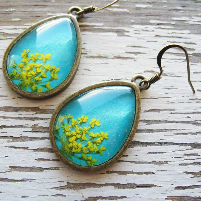 Botanical Pressed Flower Jewelry That I Make From Real Flowers