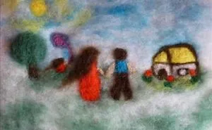 I Love Creating Living Felted Paintings With Good Stories Behind Them