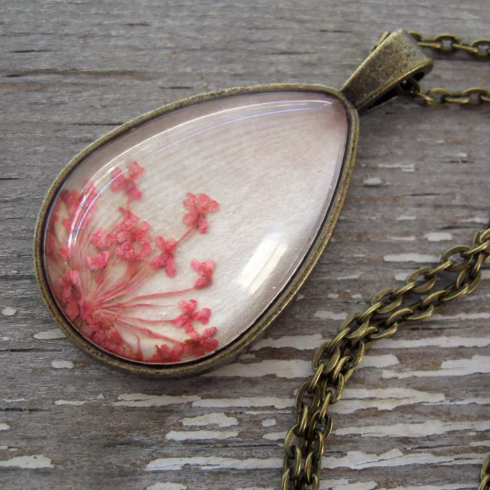 Botanical Pressed Flower Jewelry That I Make From Real Flowers
