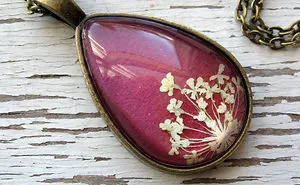 Botanical Pressed Flower Jewelry That I Make From Real Flowers