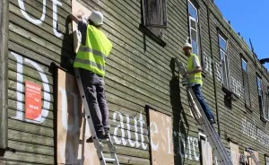 Huge Painting On An Abandoned House Created By Estonian Artists