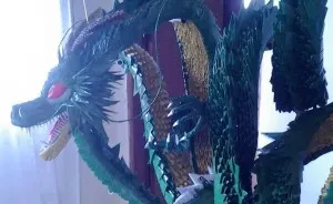 I Made A 3D Origami Of A Chinese Dragon