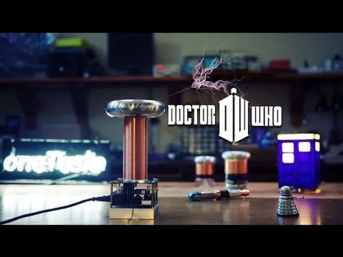 Sparks Shoot Through The Air As A Tesla Coil Plays Doctor Who Theme
