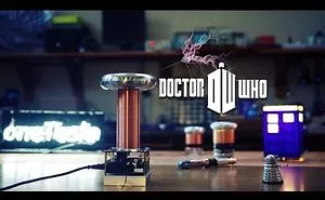 Sparks Shoot Through The Air As A Tesla Coil Plays Doctor Who Theme