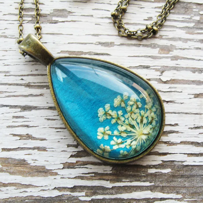 Botanical Pressed Flower Jewelry That I Make From Real Flowers