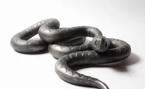 Artist Creates Wrought Iron Snake Sculptures With Etching