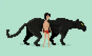 We Turned Jungle Book Characters Into Adorable Pixel Animations