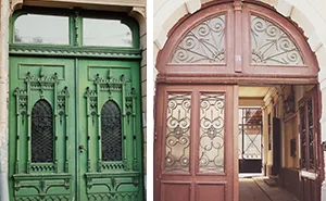 A Moldavian Girl Follows The Doors  Through Romania