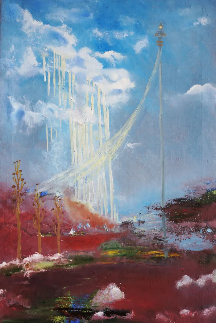 Unique Clouds Symphony Painted By Disabeled Artist