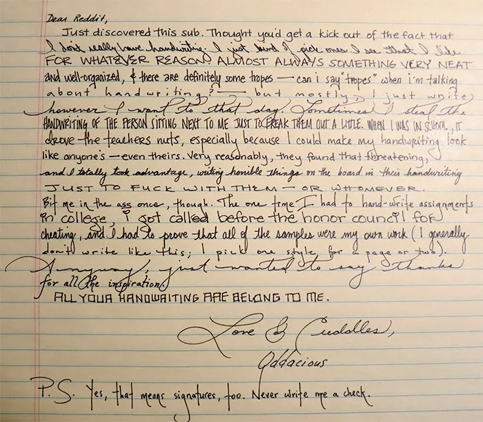 Beautiful Handwriting