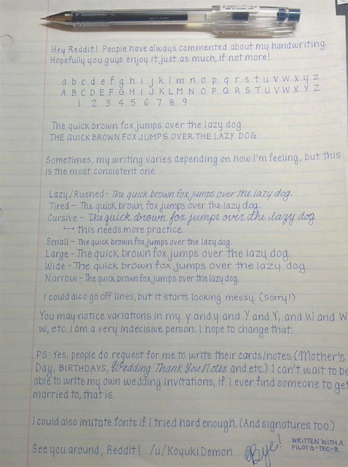 Elegant Handwriting