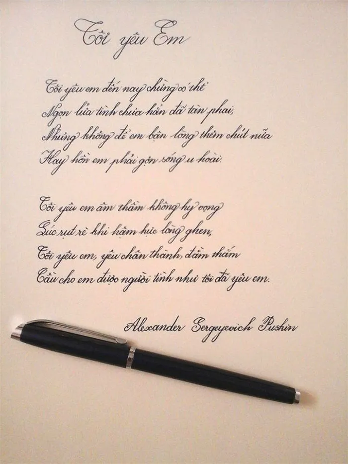 Perfect Example Of Non-English Calligraphy 