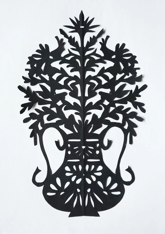 Autentic, Ethnographical Paper Cuttings By Almost Blind Folk Artist