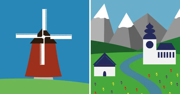 I Create Minimalist Postcards Of All Places I Traveled To