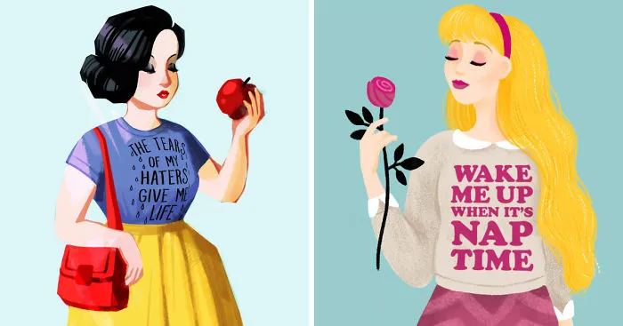 Disney Princesses Reimagined As Modern Day Fashionistas