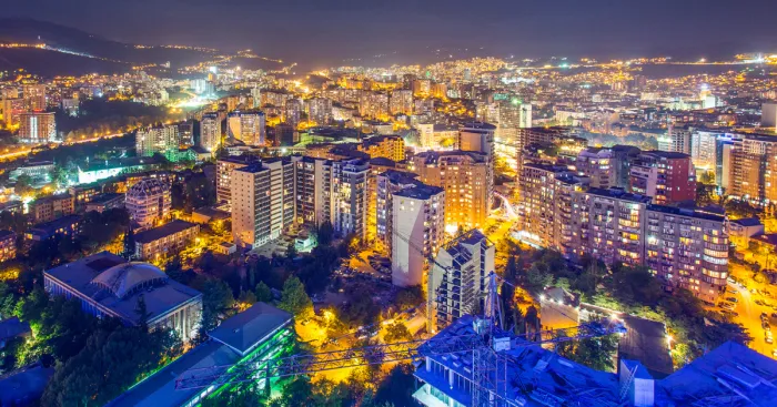 I Climbed To The 33rd Floor To Show You The Beauty Of A Night In Tbilisi