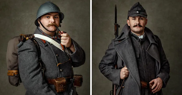 My Portraits Of Romanian Military Reenactment Group Members In Military Uniforms