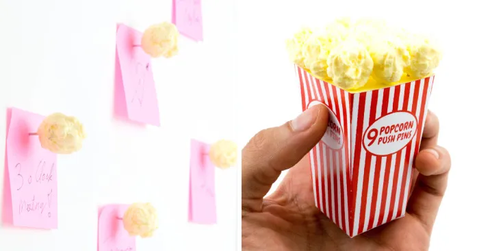 My Popcorn Addiction Inspired Me To Create Popcorn Push Pins
