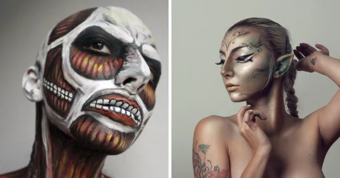 Artist Transforms Herself Into Different Characters Using Only Makeup