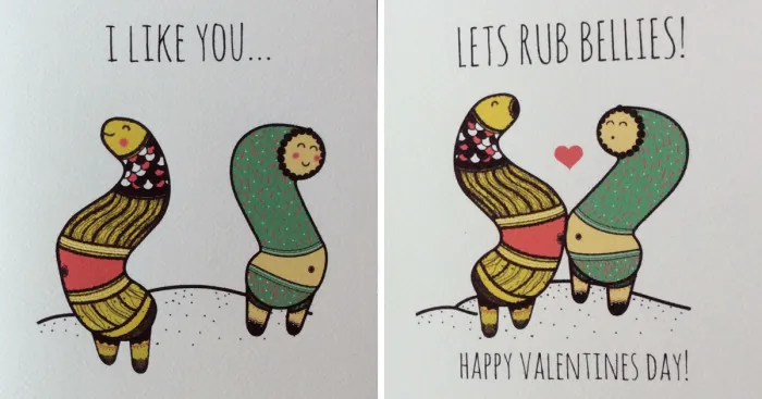 I Create Narrative Cards Illustrating Cute Mini Stories