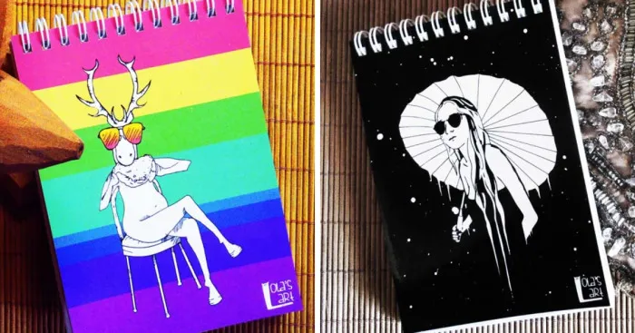 I've Created My First Notebook Collection With My Drawings On Covers
