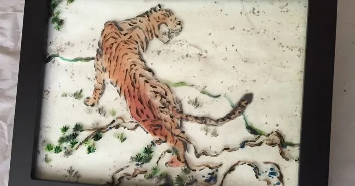 I Painted Layers Of Glass To Create Watercolour Effect