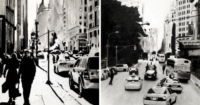 Sketch And The City: I Create Charcoal Drawings Of Cities