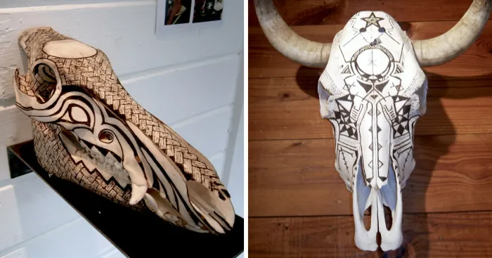 I Draw On Bones Using Only The Sun And A Magnifying Glass
