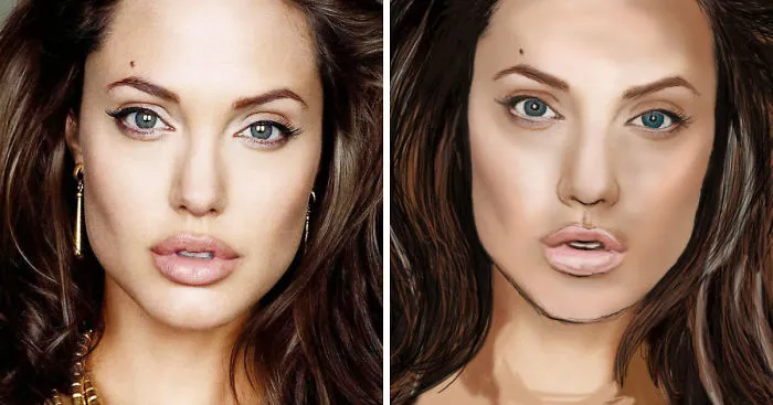I Created These Portraits Using A Graphic Tablet