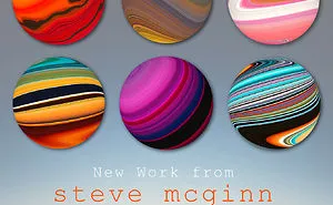 Like Newly Discovered Planets British Artist Steve Mcginns' New Work 'gobstoppers'