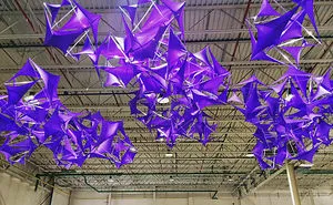 I Designed A Purple Cloud Installation For Echo Art Fair