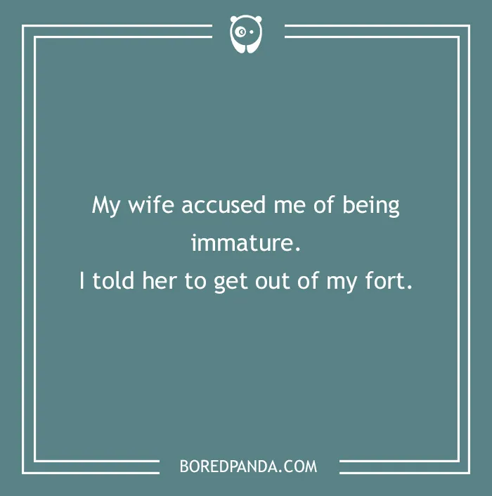 Being Immature
