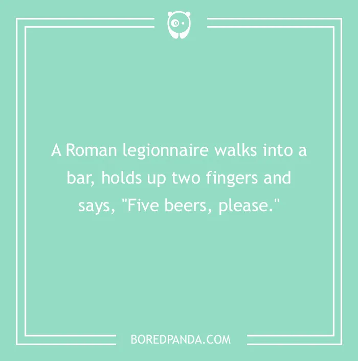 A Legionnaire Walks Into A Bar