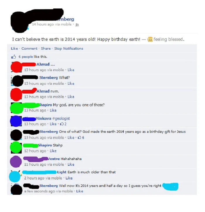 A Great Way To Start 2014, A Dumb Status Post