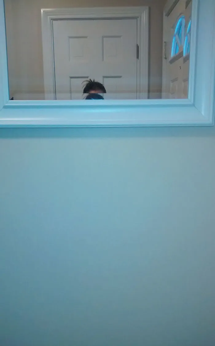 I Am 5'1". I Asked My 6'2" Husband To Hang A Mirror For Me