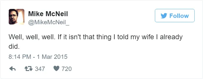 75 Funny Tweets By Husbands Who Are Winning At Marriage