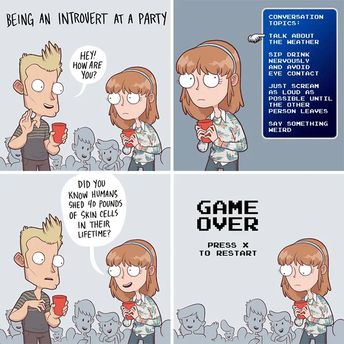 88 Comics That introverts Will Understand