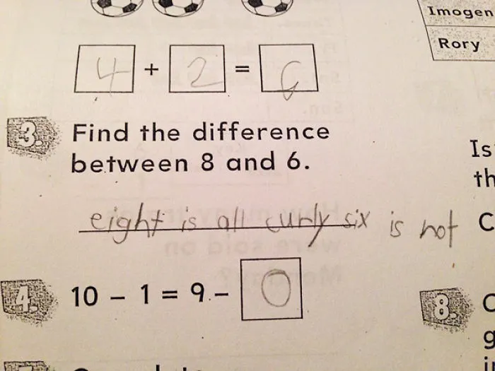 My 8-year-old Son Takes His Homework Directions Literally