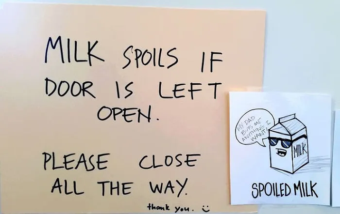 Spoiled Milk, Spotted In My Office