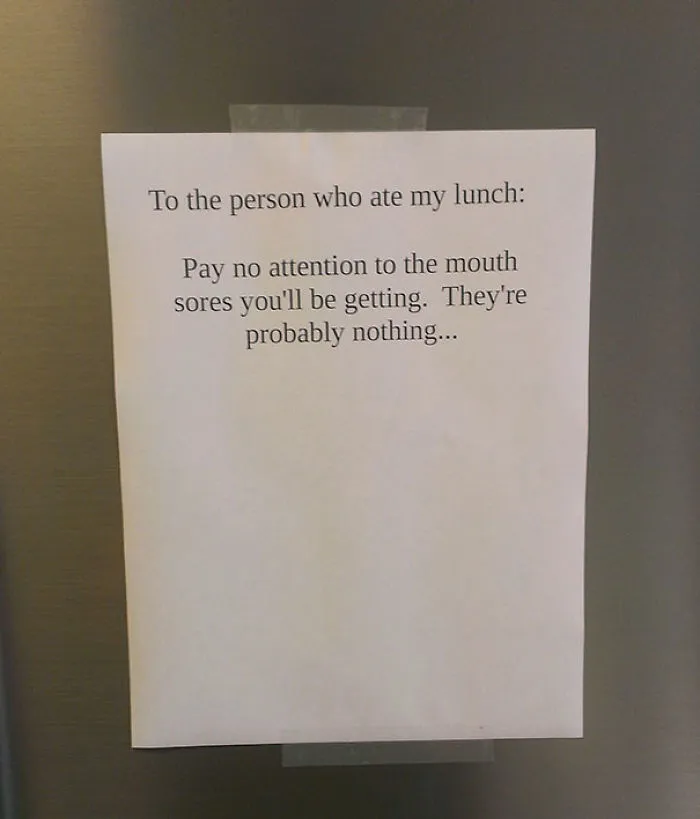 Found This On The Fridge At Work. I'm Pretty Concerned For A Fellow Coworker