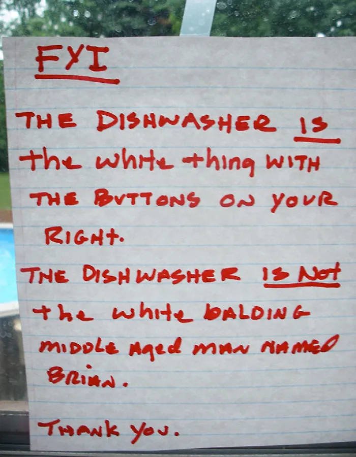 Note About The Middle Aged Man Named Brian